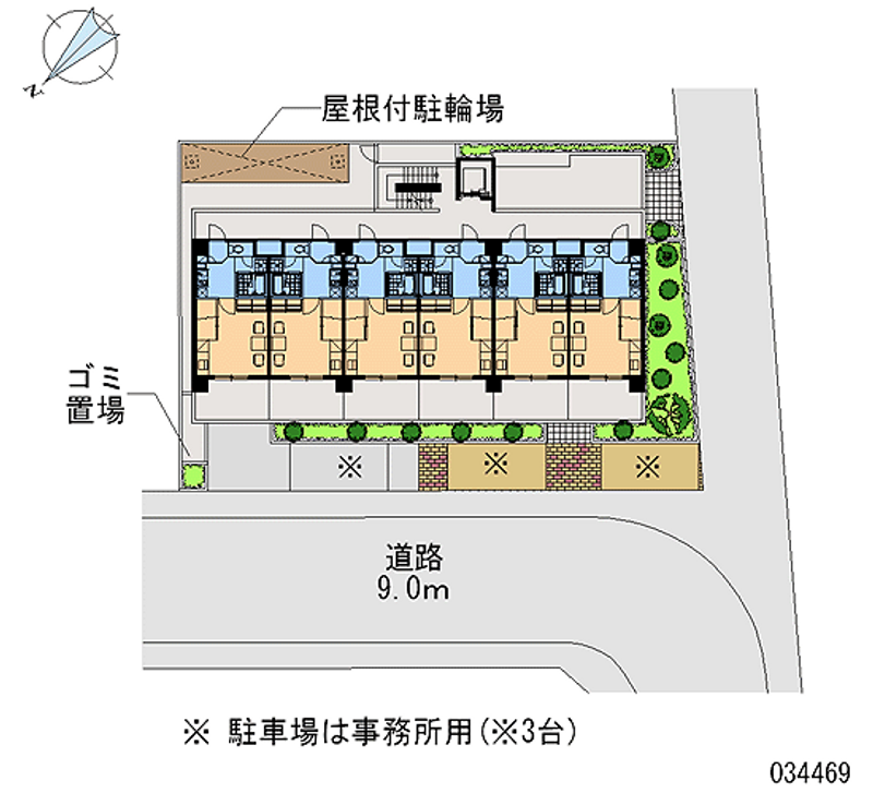 レオパレスＲＥＺＯＮ中百舌鳥 区画図