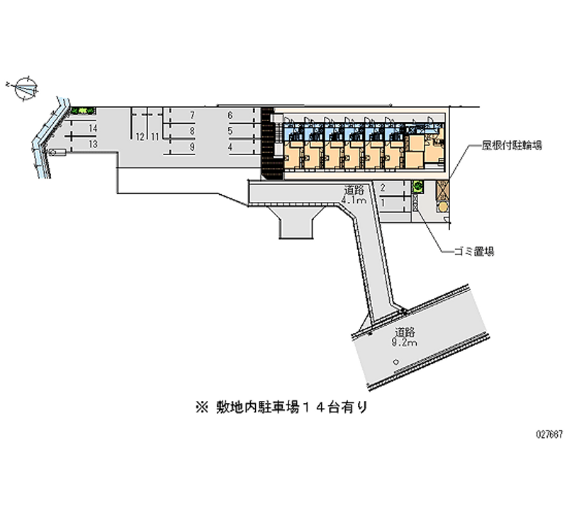 27667月租停车场