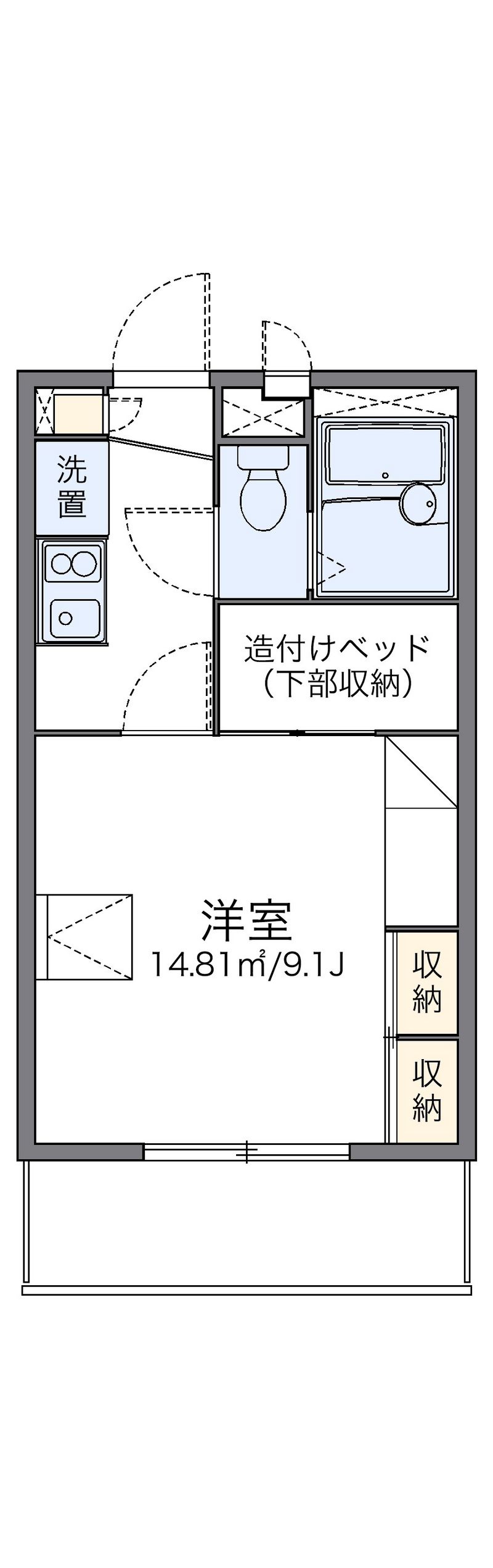 レオパレス多田Ⅰ 間取図