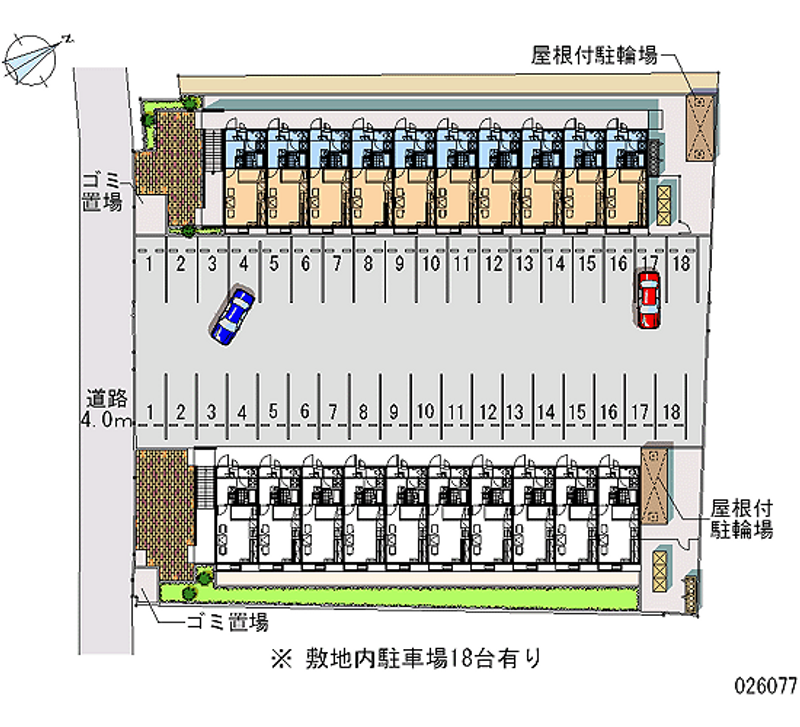 レオパレスシエロ東近江 月極駐車場