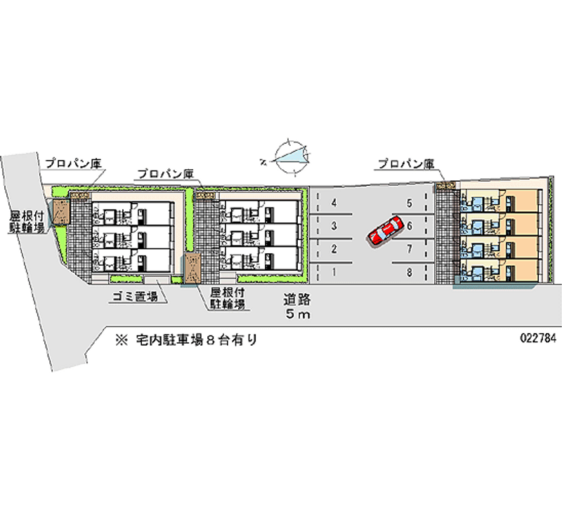 レオパレス峯下Ｃ 月極駐車場