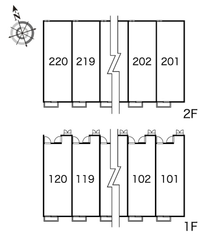 レオパレスル　ビラージュ 間取配置図