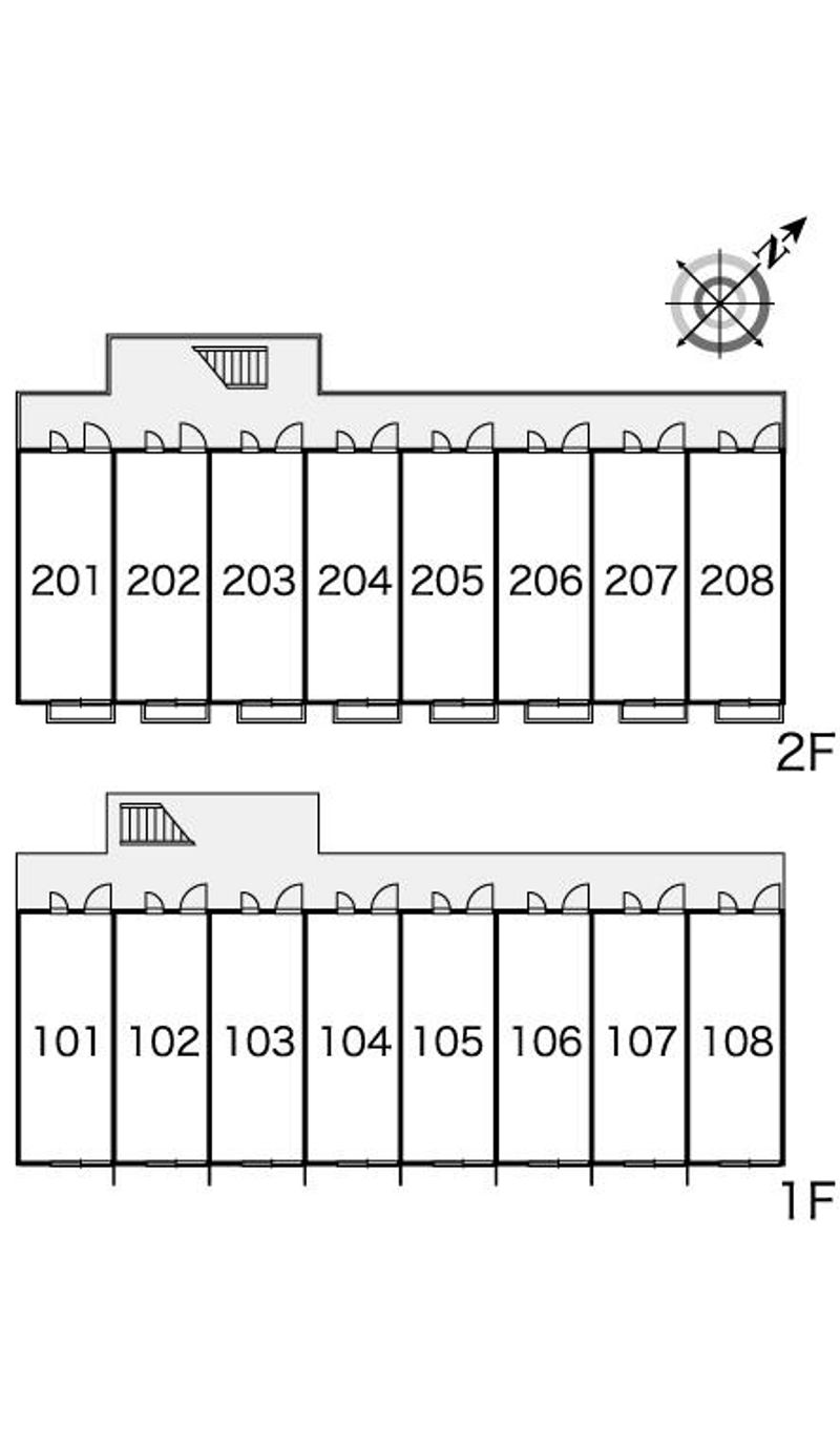 レオパレスフェリース上野 間取り配置図