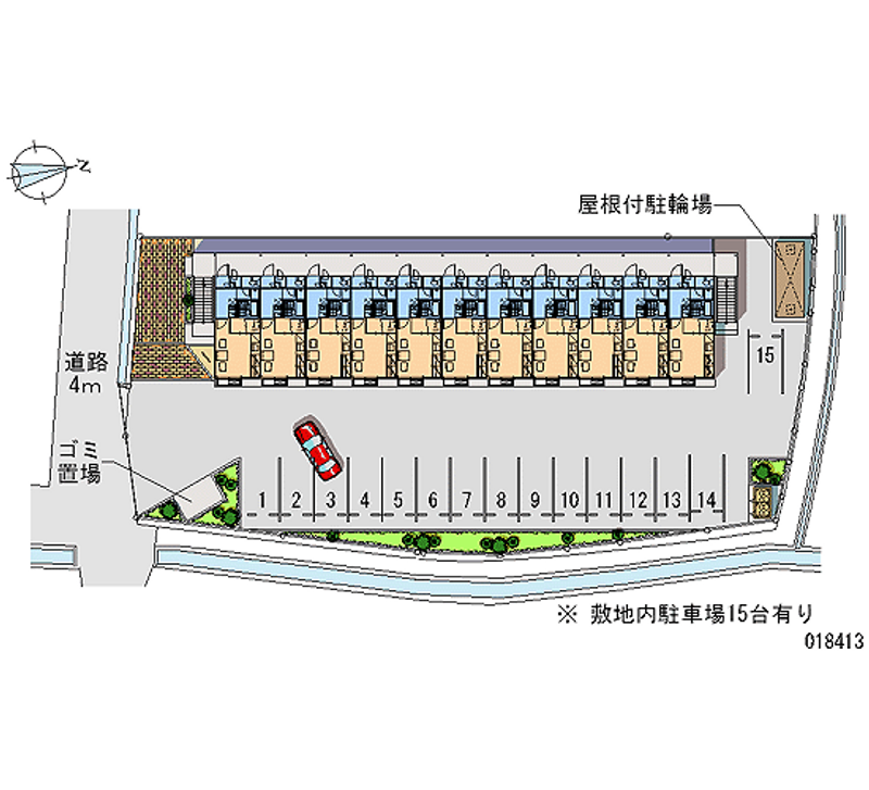 18413 Monthly parking lot