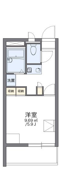 レオパレスコートデレモングラス 間取り図