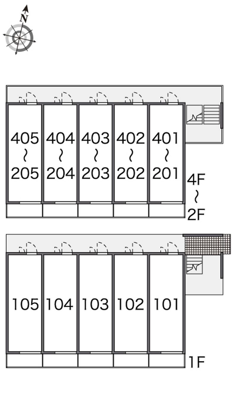 レオパレス凛凛 間取配置図