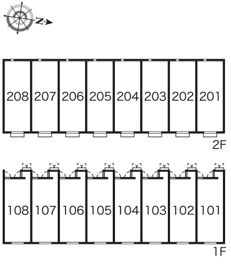レオネクストイーストパレス 間取配置図