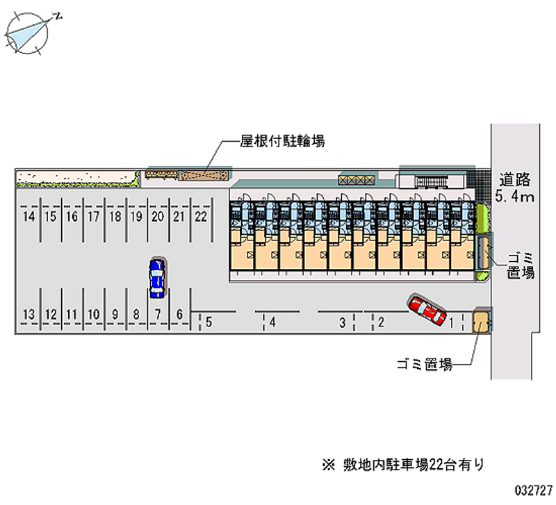 レオパレス鬼崎Ⅱ 月極駐車場