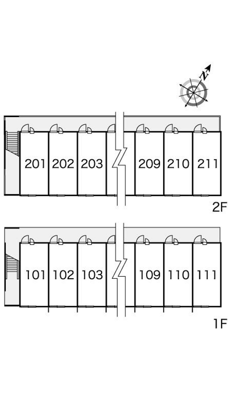レオパレス桜館 間取配置図