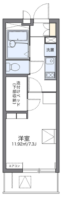 レオパレスモンジュイ 間取り図