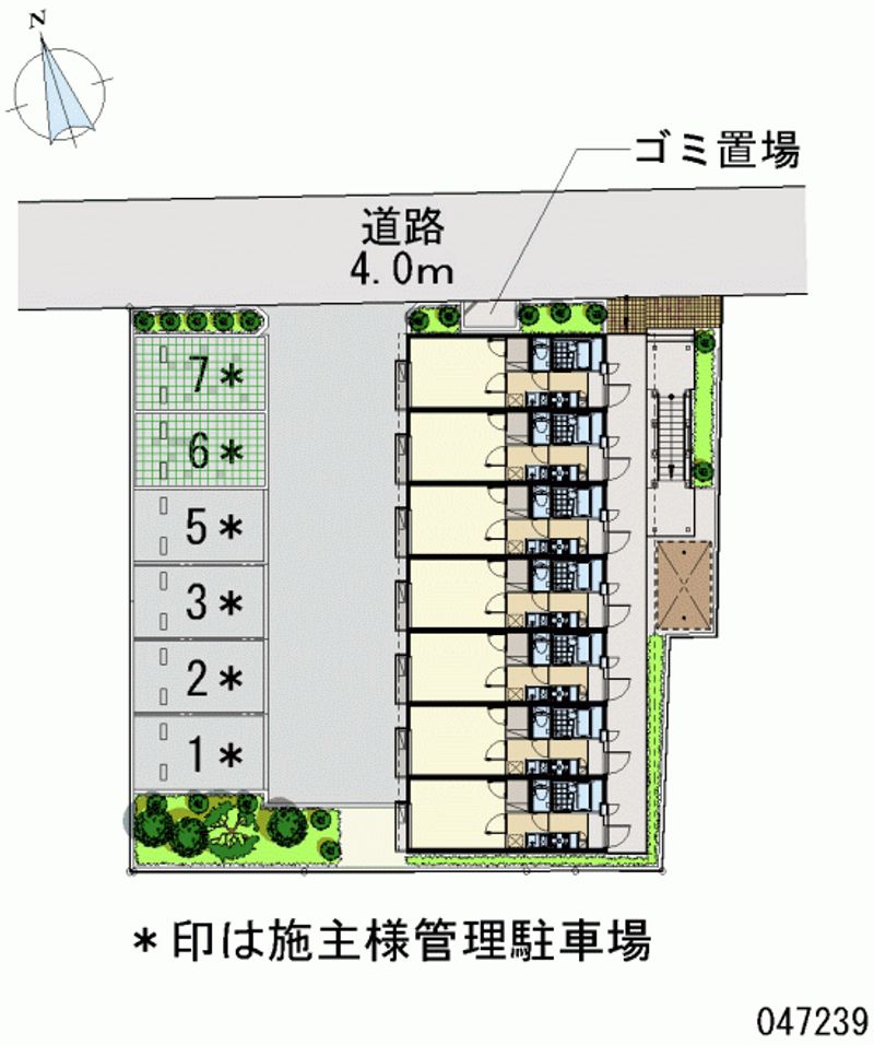 レオパレスシェーネ 区画図