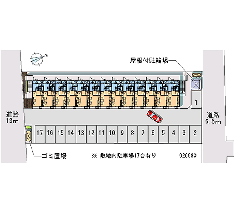 レオパレス清住 月極駐車場