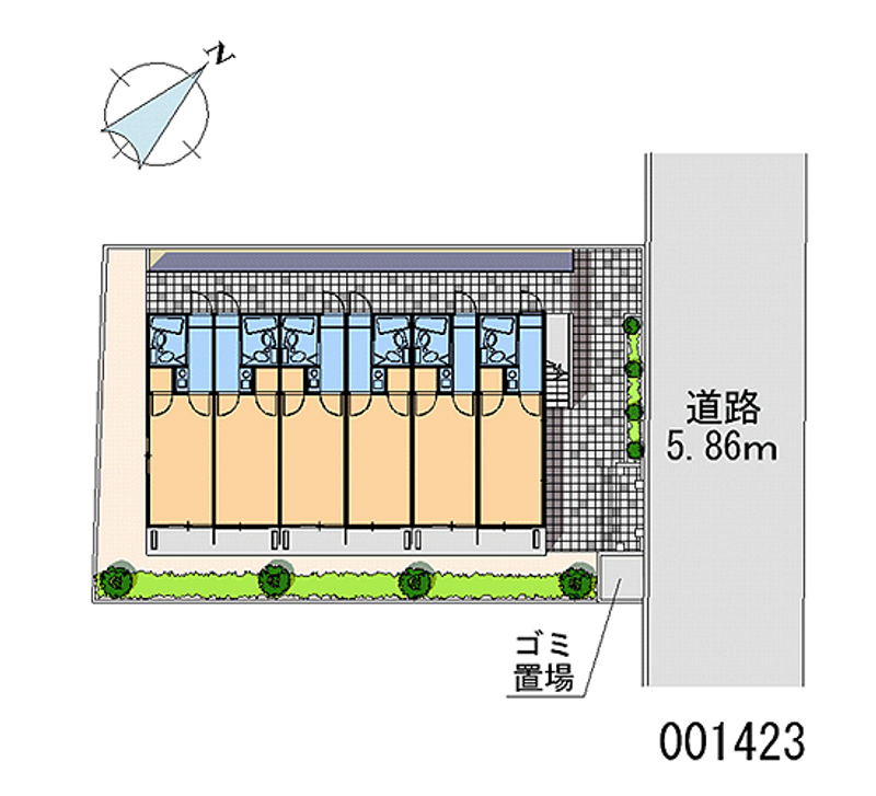 レオパレス柏ハイツ 区画図