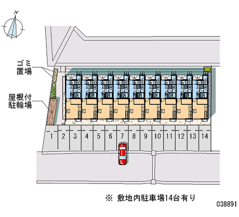 レオパレストマトハイツ 月極駐車場