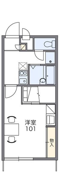 レオパレスメルベーユ 間取り図