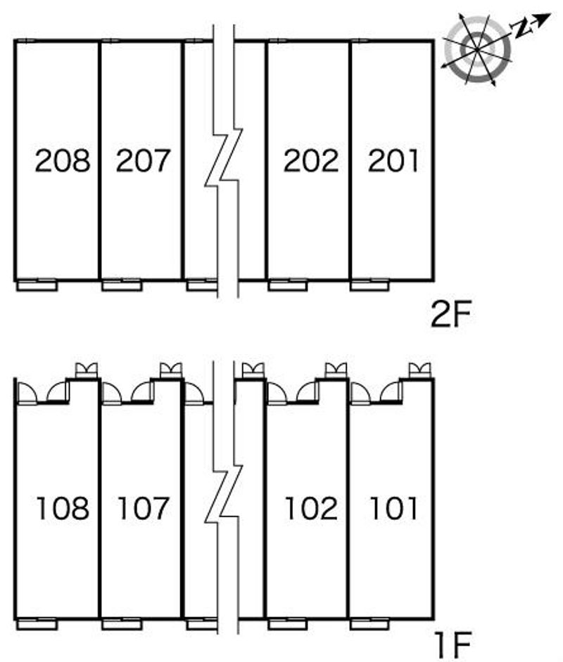 レオパレスパディーハウス 間取り配置図