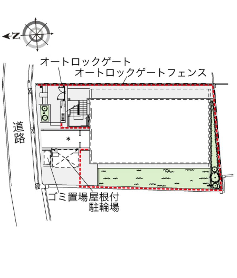 レオパレスサンフラワーＡ 配置図