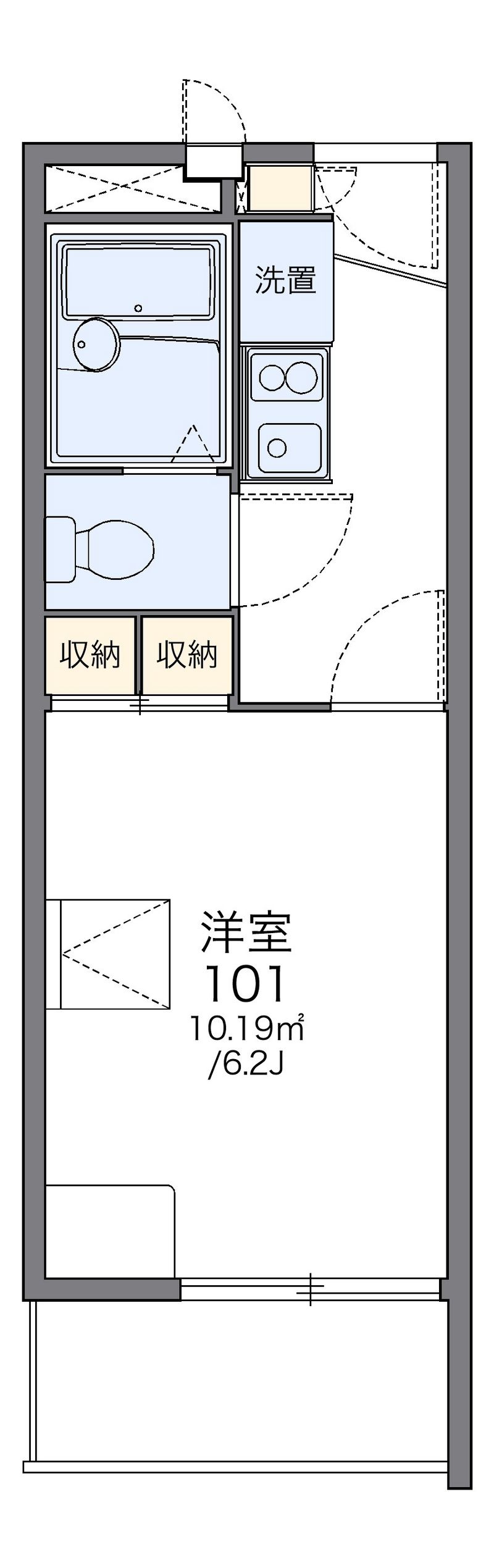 レオパレスグラン　ビュイッソン 間取図