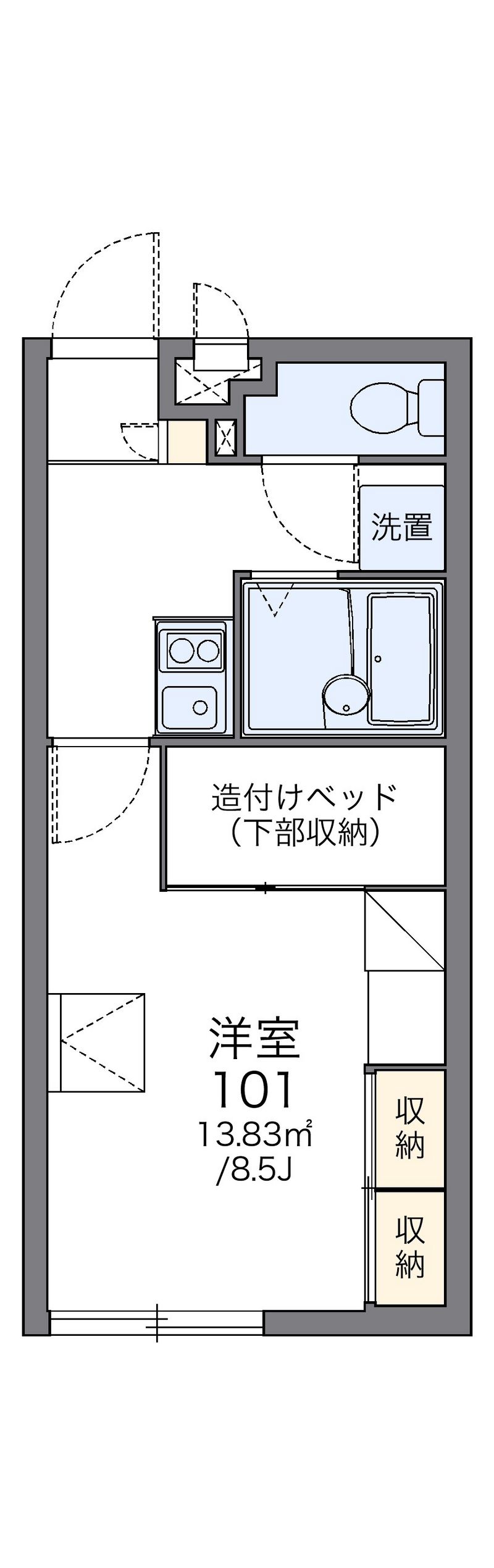 レオパレスＴＩＩＤＡ 間取図