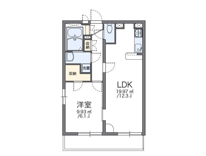 レオパレスアットホーム 間取図