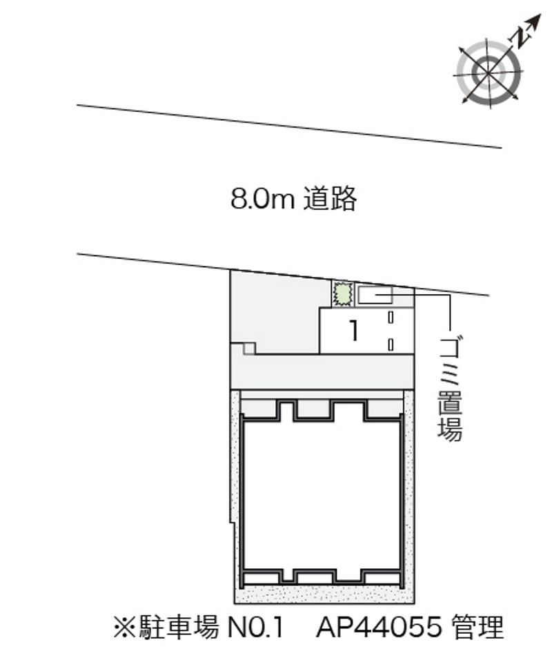 クレイノＷＡＫＡＮＡⅡ 配置図