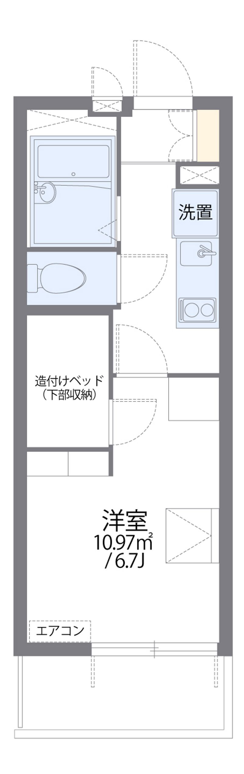 レオパレス千林 間取図