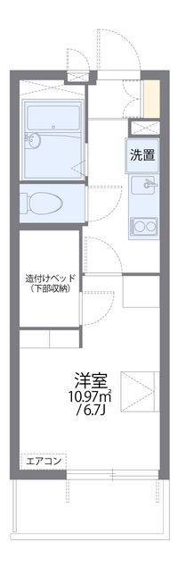 レオパレス千林 間取り図