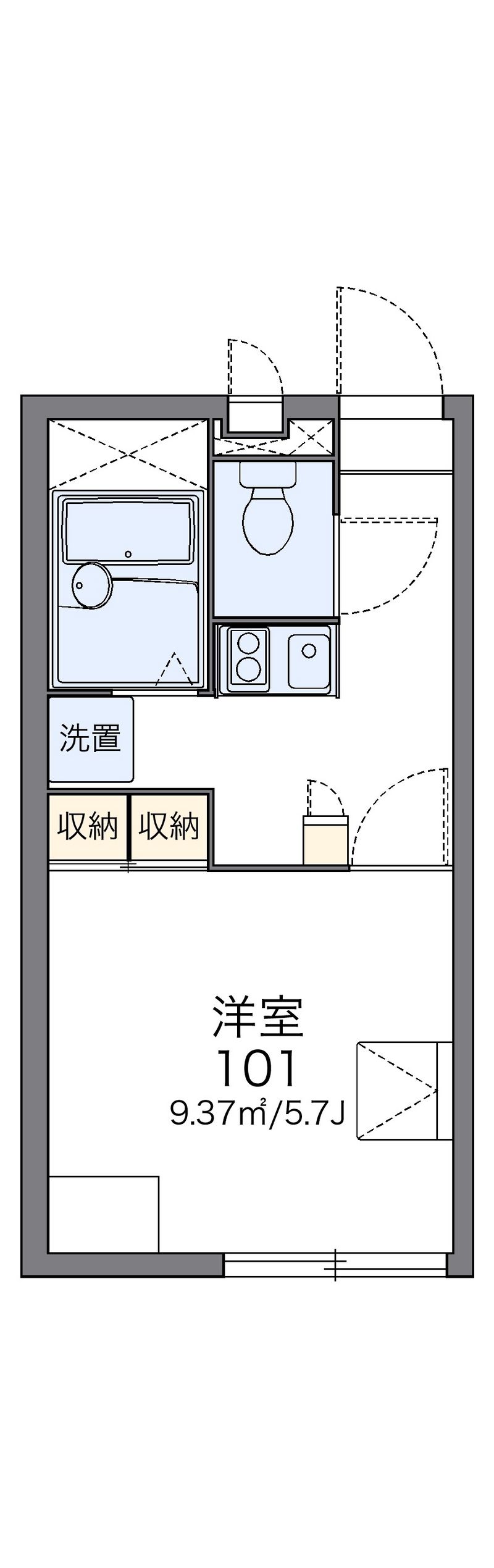 レオパレスワールドⅡ 間取図