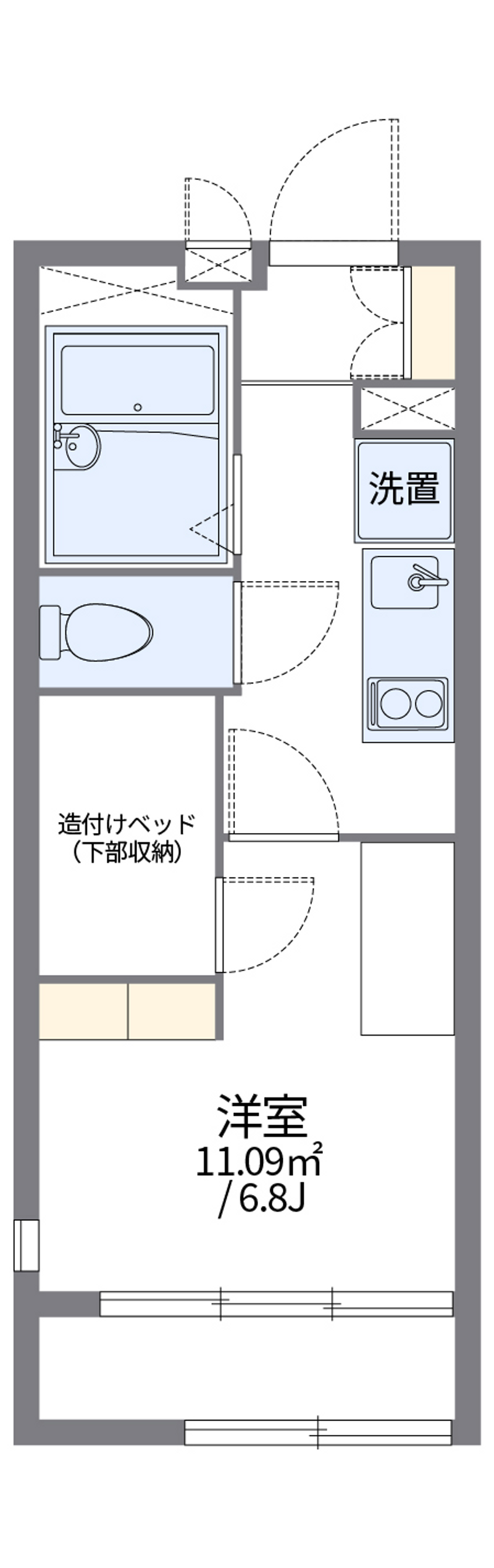 レオパレスアーバンカミノ 間取り