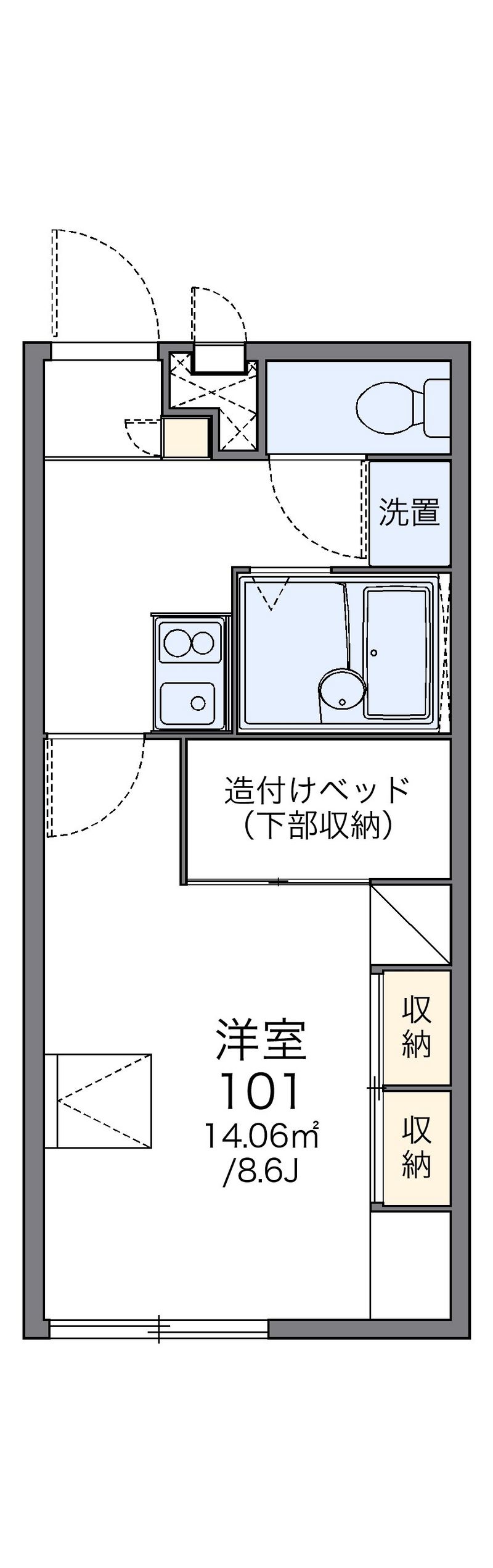 レオパレスＫＡＳＡＧＩ 間取図
