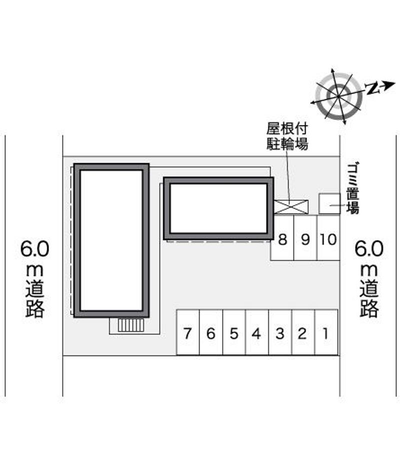 レオパレスマノワール 駐車場
