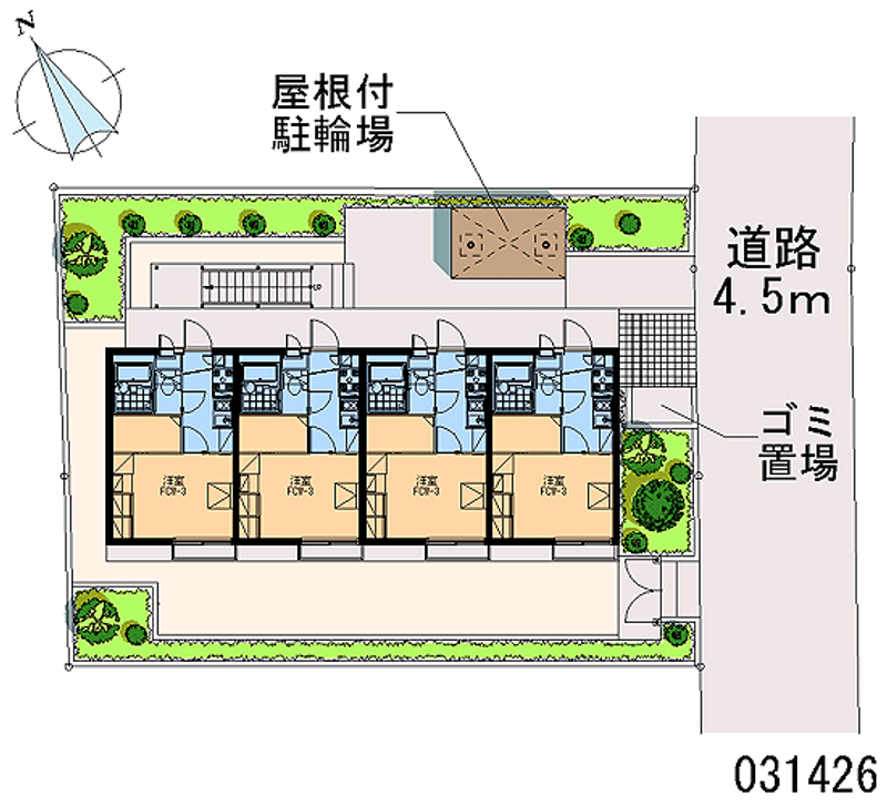 レオパレスコンフォート成城 区画図
