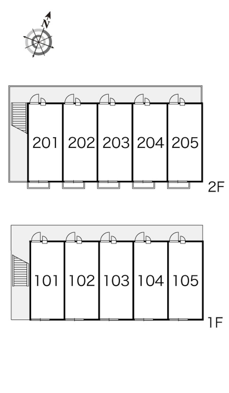 レオパレス照光 間取り配置図