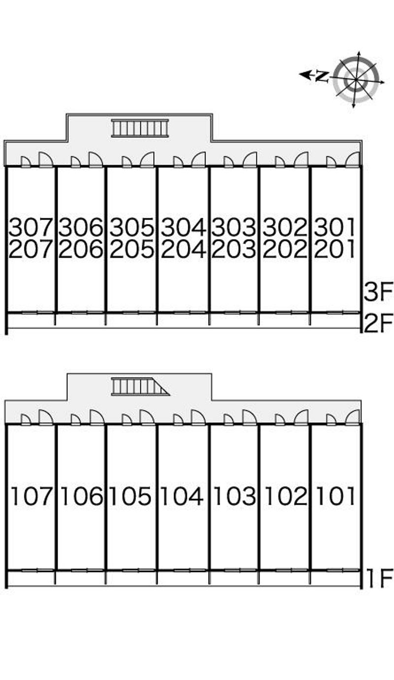 レオパレスピュール 間取配置図