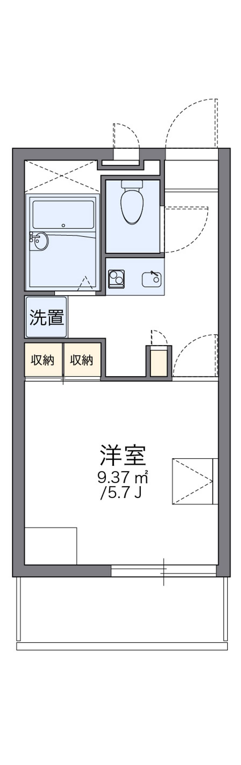 レオパレスクリア神野 間取図