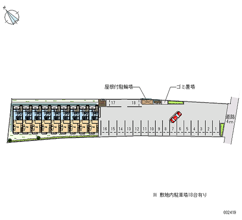 32419 Monthly parking lot