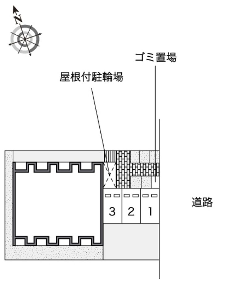 レオネクスト西宮北六番館 配置図