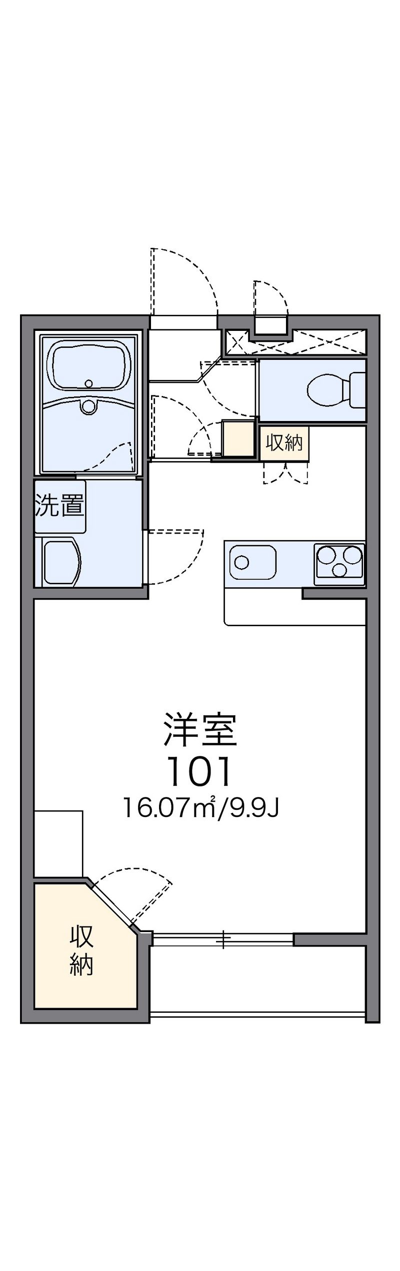 レオパレス鎌倉台Ⅱ 間取図