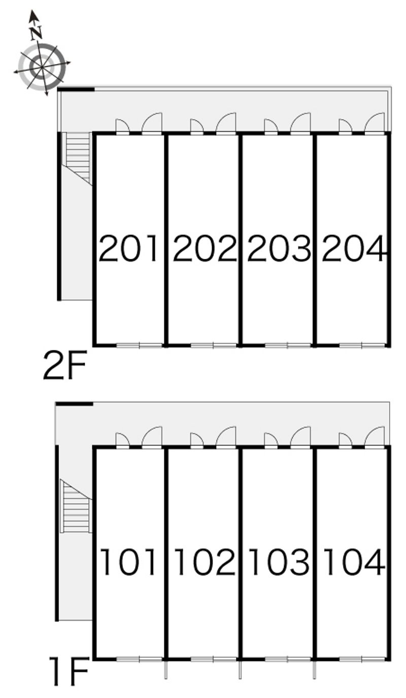 レオパレスマハナ　ワレア 間取配置図