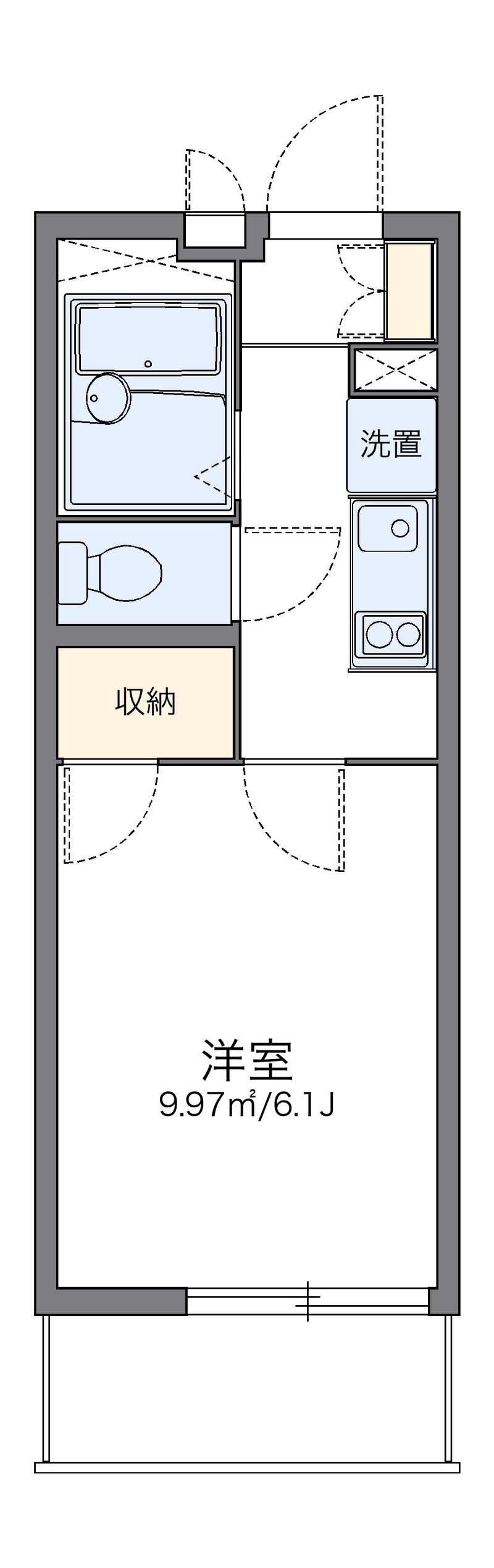 レオパレスくるみ 間取り