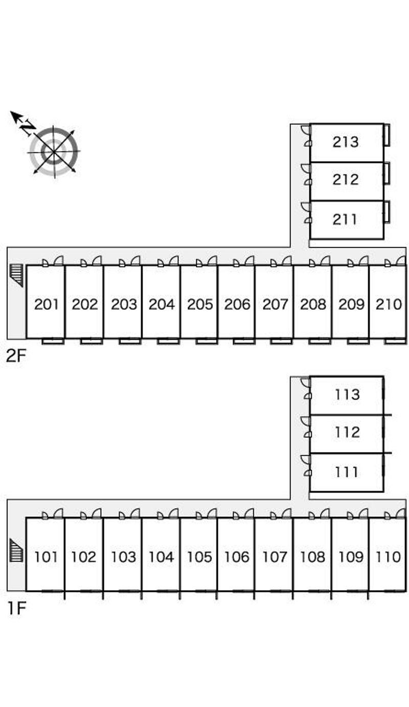 レオパレス椿原 間取配置図
