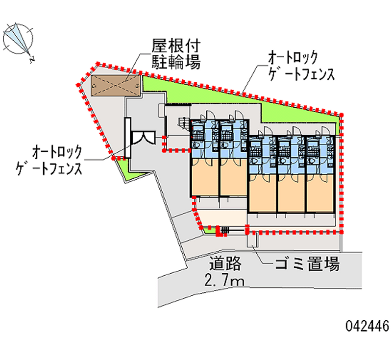 レオパレスリバーサイド五反野 区画図