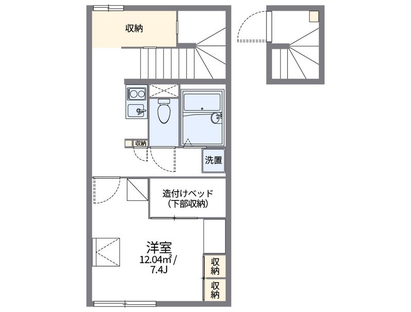 レオパレスクライネシュロス 間取図