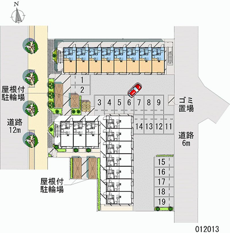 レオパレス原市壱番館 月極駐車場