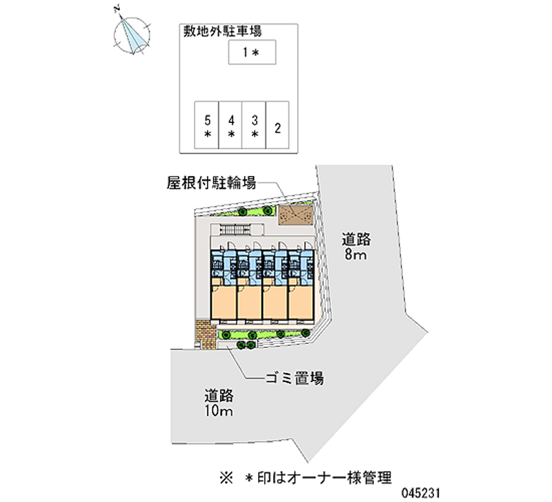 レオパレスメルベーユ原宿 区画図