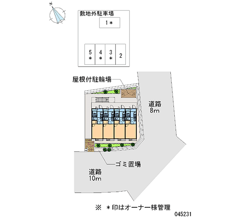 レオパレスメルベーユ原宿 月極駐車場