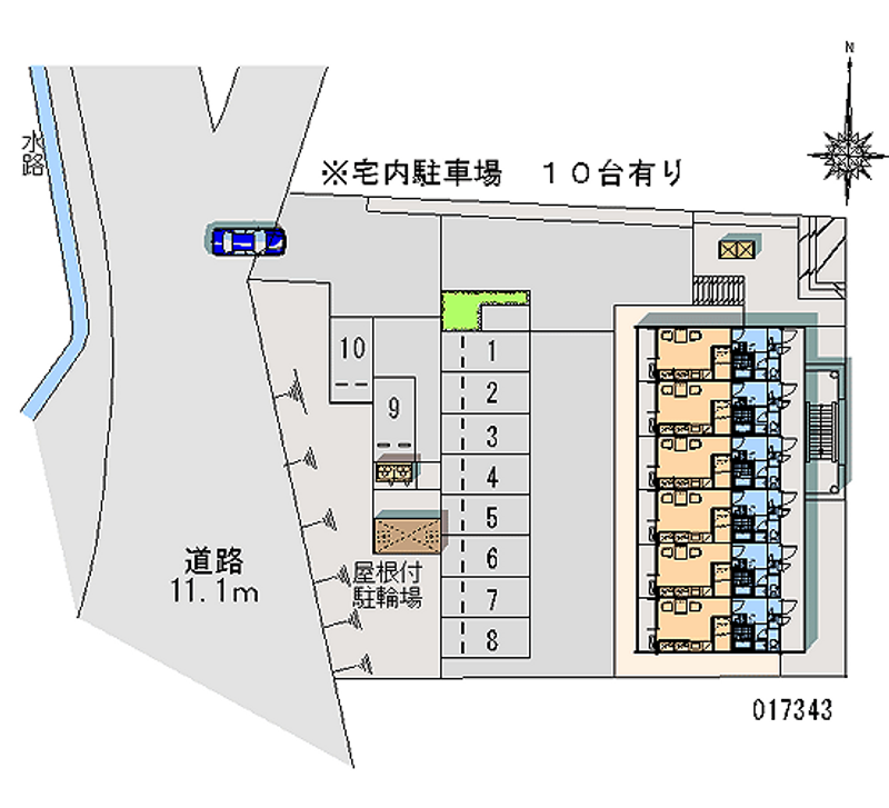 レオパレスＦＬＯＲＩＡⅣ 月極駐車場