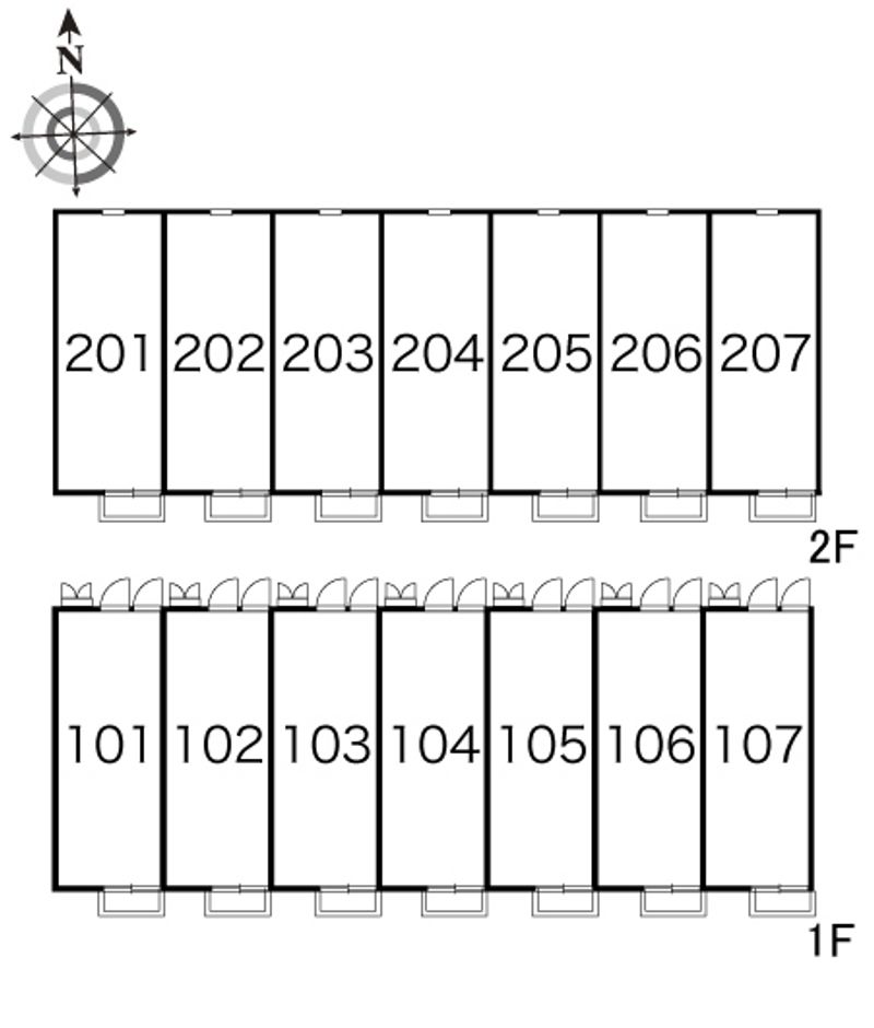 レオパレスシンフォニア 間取り配置図
