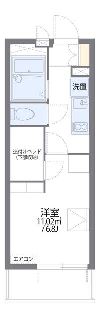 レオパレスひご坪井 間取り図