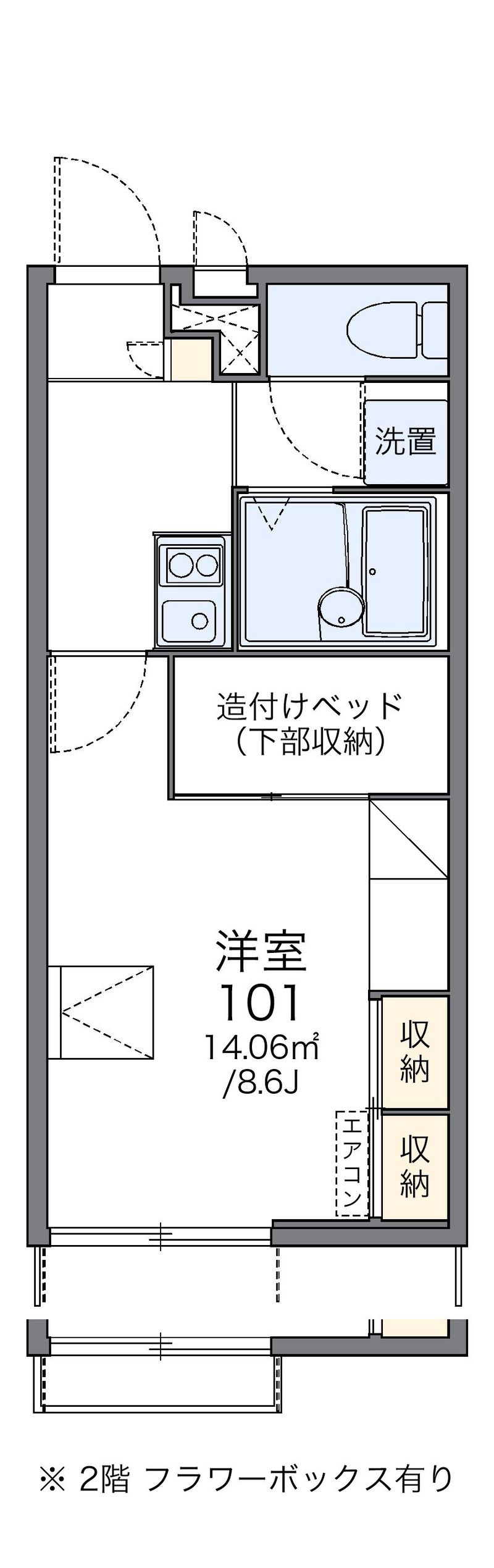 レオパレスサクラⅡ 間取図